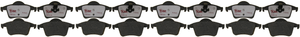 4x Enhanced Hybrid Technology Brake Pad Set | Quiet Operation, Superior Stopping | Raybestos Brakes