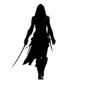 Hooded Thief Silhouette Vinyl Car Decal Sticker – Waterproof & UV-Resistant 3.4133333333333336"