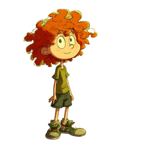 Cartoon Redhead Girl Vinyl Car Decal Sticker – Waterproof & UV-Resistant 3.4133333333333336"