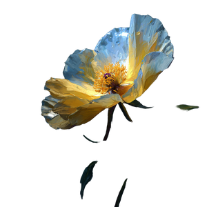 Yellow Flower V4 Vinyl Car Decal Sticker – Waterproof & UV-Resistant 3.4133333333333336"