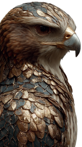 Metallic Copper Eagle Vinyl Car Decal Sticker – Waterproof & UV-Resistant 9.706666666666667"