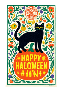 Black Cat Halloween V4 Vinyl Car Decal Sticker – Waterproof & UV-Resistant 4.373333333333333"