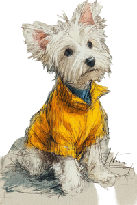 Cute Dog Summerwear V2 Vinyl Car Decal Sticker – Waterproof & UV-Resistant 4.4