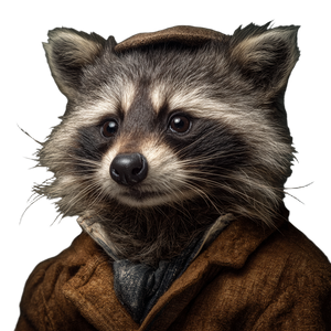 Raccoon Dog V3 Vinyl Car Decal Sticker – Waterproof & UV-Resistant 3.4133333333333336"