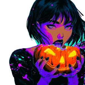 Glam Horror Witch Vinyl Car Decal Sticker – Waterproof & UV-Resistant 6.826666666666667"