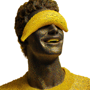 Banana Man Glitch Vinyl Car Decal Sticker – Waterproof & UV-Resistant 6.826666666666667"