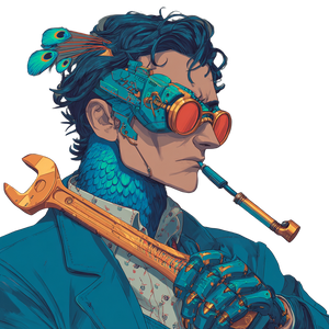 Cyberpunk Peacock Hacker V2 Vinyl Car Decal Sticker – Waterproof & UV-Resistant 3.4133333333333336"