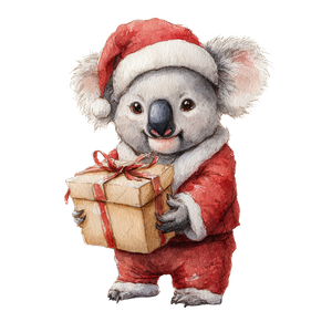 Santa Koala Present V3 Vinyl Car Decal Sticker – Waterproof & UV-Resistant 3.4133333333333336" Santa Koala Present V3 Vinyl Car Decal Sticker – Waterproof & UV-Resistant 3.4133333333333336"