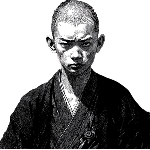 Edo Era Scholar V2 Vinyl Car Decal Sticker – Waterproof & UV-Resistant 3.4133333333333336"