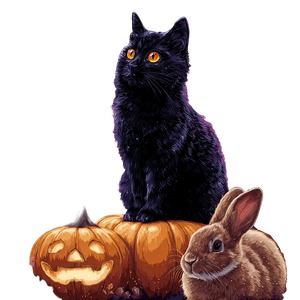 Halloween Cat Scene V3 Vinyl Car Decal Sticker – Waterproof & UV-Resistant 3.4133333333333336"