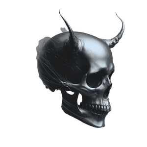 Evil Skull Design V2 Vinyl Car Decal Sticker – Waterproof & UV-Resistant 3.4133333333333336"