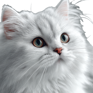 Cute White Cat V23 Vinyl Car Decal Sticker – Waterproof & UV-Resistant 3.4133333333333336"