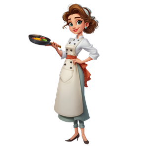 Cartoon Chef Character V3 Vinyl Car Decal Sticker – Waterproof & UV-Resistant 3.4133333333333336"