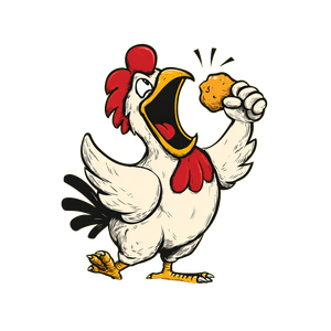 Retro Chicken Mascot V4 Vinyl Car Decal Sticker – Waterproof & UV-Resistant 6.826666666666667"