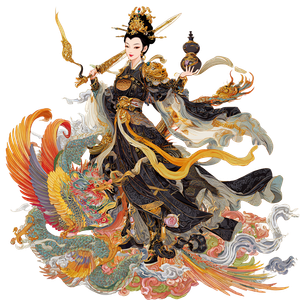 Ancient Chinese Goddess V7 Vinyl Car Decal Sticker – Waterproof & UV-Resistant 6.826666666666667"