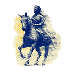Turkish Horse Rider Vinyl Car Decal Sticker – Waterproof & UV-Resistant 6.826666666666667"