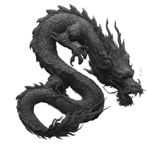 Evil Japanese Dragon Vinyl Car Decal Sticker – Waterproof & UV-Resistant 3.4133333333333336"