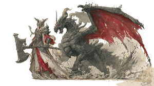 Undead Warlord & Dragon Vinyl Car Decal Sticker – Waterproof & UV-Resistant 5.4