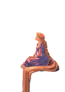 Serene Rapunzel Scene Vinyl Car Decal Sticker – Waterproof & UV-Resistant 8.746666666666666"