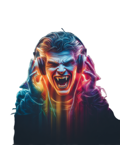Colorful Psychedelic Vampire V2 Vinyl Car Decal Sticker – Waterproof & UV-Resistant 8.0"
