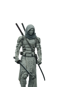 White Armor Ninja V2 Vinyl Car Decal Sticker – Waterproof & UV-Resistant 4.4