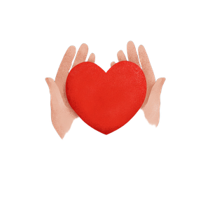 Hands Holding Heart V4 Vinyl Car Decal Sticker – Waterproof & UV-Resistant 3.4133333333333336"