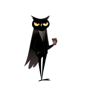 Enigmatic Owl Mascot V2 Vinyl Car Decal Sticker – Waterproof & UV-Resistant 6.826666666666667"