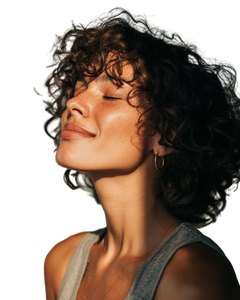 Curly-Haired Model V2 Vinyl Car Decal Sticker – Waterproof & UV-Resistant 4.0"