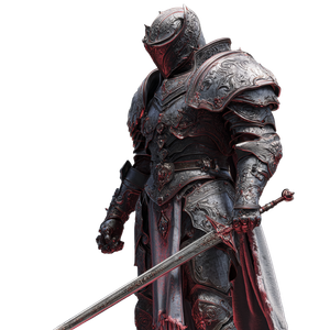 Cursed Paladin Warrior Vinyl Car Decal Sticker – Waterproof & UV-Resistant 6.826666666666667"