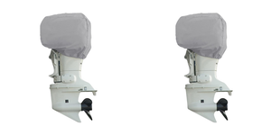 2x Keep Your Boat Motor Protected with Carver 150 HP Cover | Waterproof, UV Resistant, and Lightweight | Sun-Dura Polyester | Made in USA
