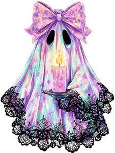 Pastel Gothic Ghost V5 Vinyl Car Decal Sticker – Waterproof & UV-Resistant 8.213333333333333"