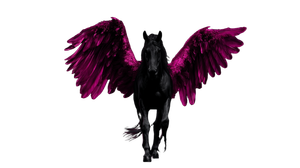 Majestic Winged Horse V10 Vinyl Car Decal Sticker – Waterproof & UV-Resistant 2.72"