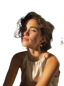 Serene Woman Portrait V18 Vinyl Car Decal Sticker – Waterproof & UV-Resistant 8.213333333333333"