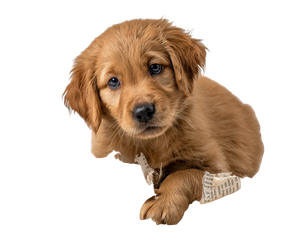 Golden Retriever Puppy V116 Vinyl Car Decal Sticker – Waterproof & UV-Resistant 3.2"