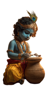 Divine Child Krishna V11 Vinyl Car Decal Sticker – Waterproof & UV-Resistant 9.706666666666667"