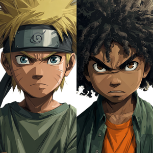 Naruto Boondocks Style V3 Vinyl Car Decal Sticker – Waterproof & UV-Resistant 3.4133333333333336"