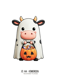 Ghost Cow Baby V2 Vinyl Car Decal Sticker – Waterproof & UV-Resistant 4.1066666666666665"