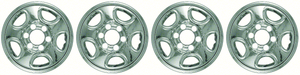 4x Upgrade Your Wheels|WOW Fitment: GMC/Chevy 1999-2007 | Stylish Chrome Wheel Skins - Set of 4