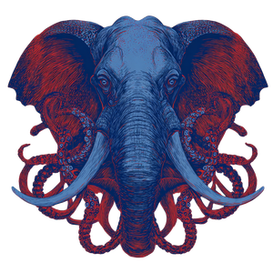 Octopus Elephant Hybrid V2 Vinyl Car Decal Sticker – Waterproof & UV-Resistant 6.826666666666667"