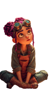 Steampunk Inventor Girl V3 Vinyl Car Decal Sticker – Waterproof & UV-Resistant 4.8533333333333335"