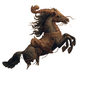 Horse-Shrimp Hybrid V2 Vinyl Car Decal Sticker – Waterproof & UV-Resistant 3.4133333333333336"