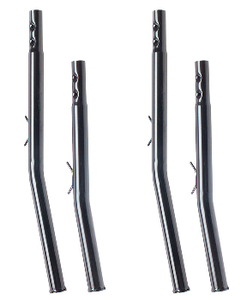 2x Ultimate Upgrade | Pro II Series Ladder Rack Leg Extensions for Holman Full Size Truck with High Rise Camper Shell | 4 Pack