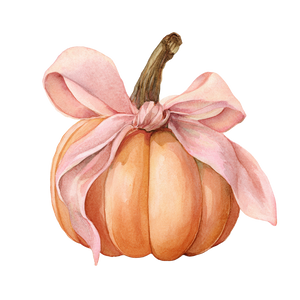 Pumpkin With Bow V5 Vinyl Car Decal Sticker – Waterproof & UV-Resistant 6.826666666666667"