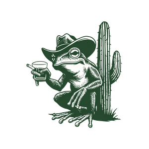 Cowboy Frog V9 Vinyl Car Decal Sticker – Waterproof & UV-Resistant 6.826666666666667"