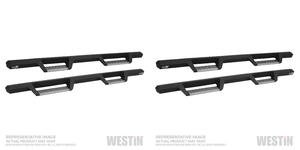 2x Upgrade your ride with Westin HDX Nerf Bar | Black Powder Coated Stainless Steel | Rocker Panel Mount