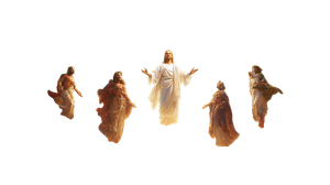 Radiant Christ Scene Vinyl Car Decal Sticker – Waterproof & UV-Resistant 5.4
