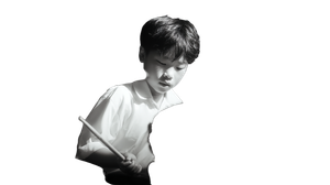 Blind Boy Drummer V2 Vinyl Car Decal Sticker – Waterproof & UV-Resistant 2.72"