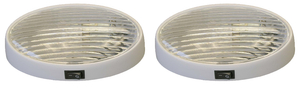 2x LaSalle Bristol Incandescent Porch Light | 12V Oval Clear/Amber Lens | Magnifying Lens, Soft Light, Easy Install 2x LaSalle Bristol Incandescent Porch Light | 12V Oval Clear/Amber Lens | Magnifying Lens, Soft Light, Easy Install