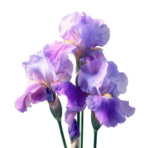 Purple Irises Vinyl Car Decal Sticker – Waterproof & UV-Resistant 3.4133333333333336"