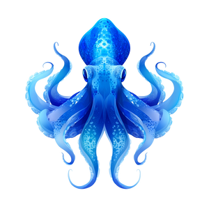 Secure Squid Mascot Vinyl Car Decal Sticker – Waterproof & UV-Resistant 6.826666666666667"
